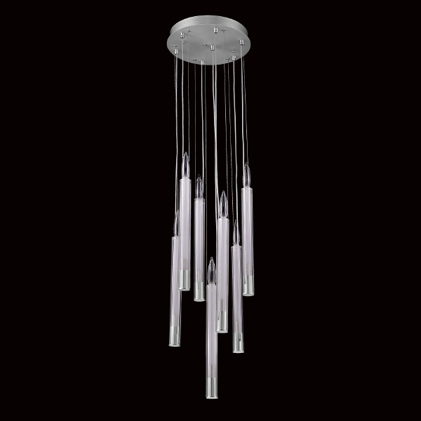Светильник подвесной Candle P68094-7 chrome