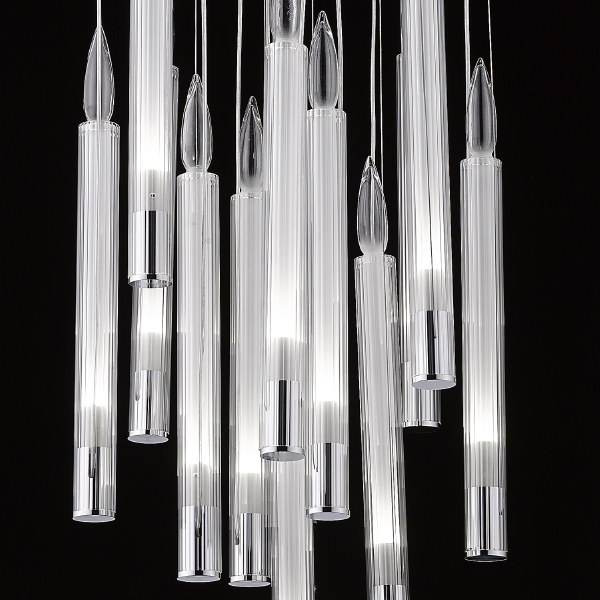 Светильник подвесной Candle P68094-13 chrome