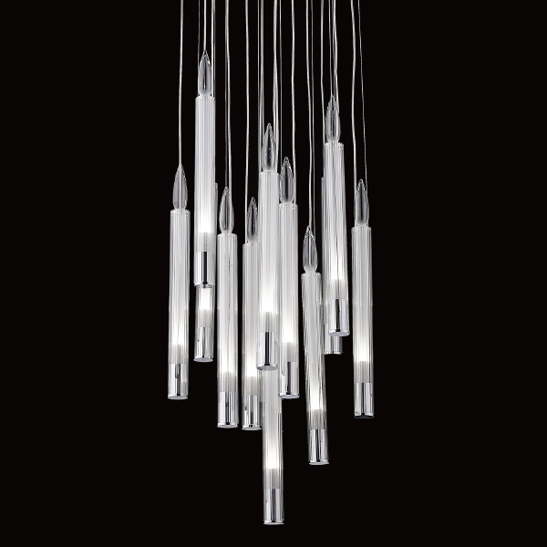Светильник подвесной Candle P68094-13 chrome