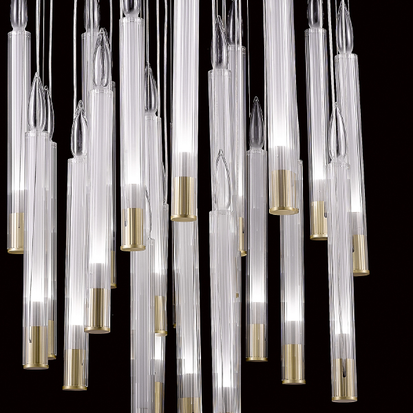 Светильник подвесной Candle P68094-25 brass