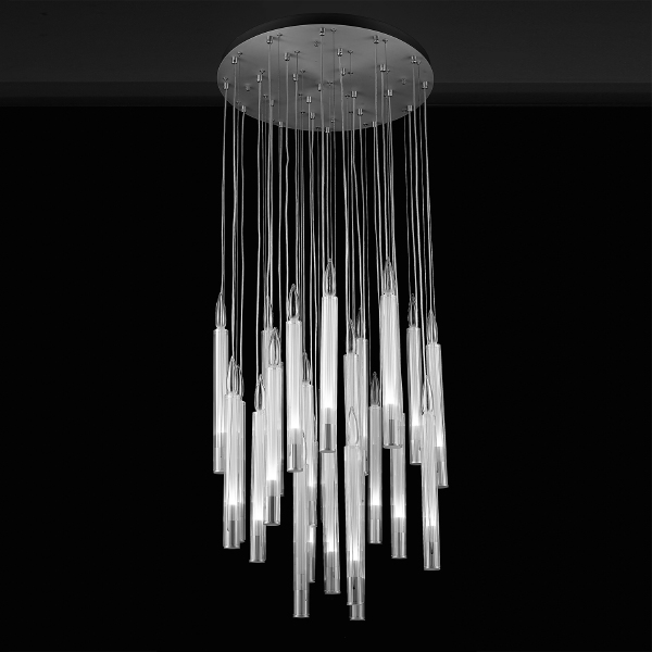 Светильник подвесной Candle P68094-25 chrome