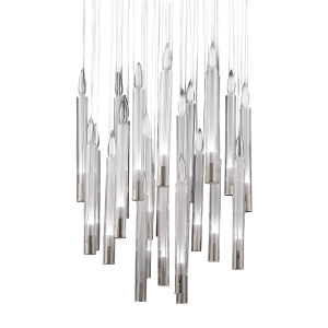Светильник подвесной Candle P68094-25 chrome