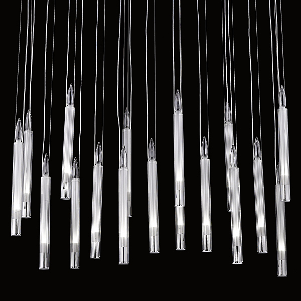 Светильник подвесной Candle PR68094-17 chrome