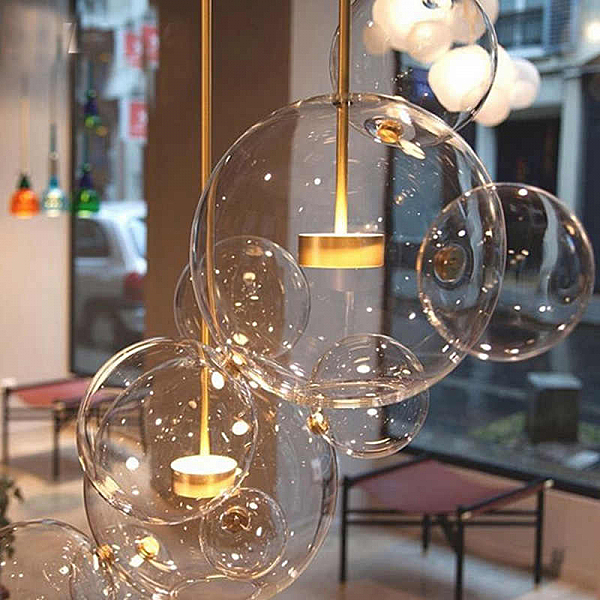 Светильник подвесной Bubbles 9214P/3R gold