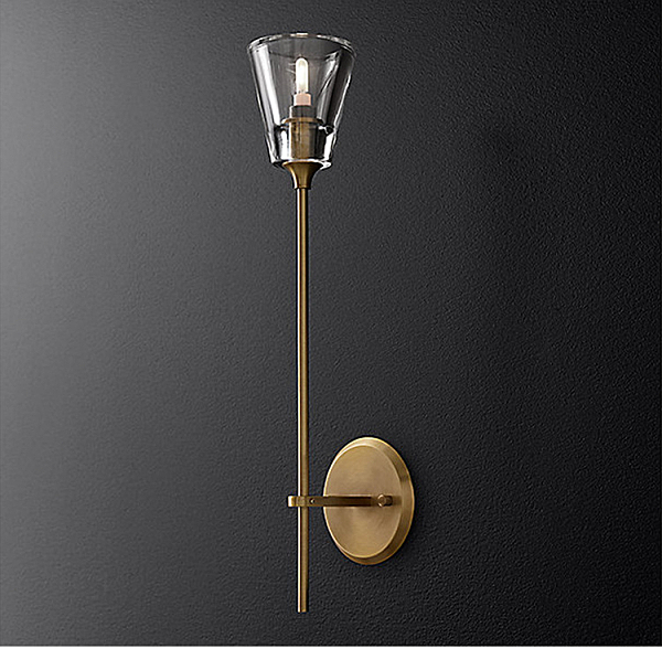 Настенное бра Torche De Verre 8614W/D gold