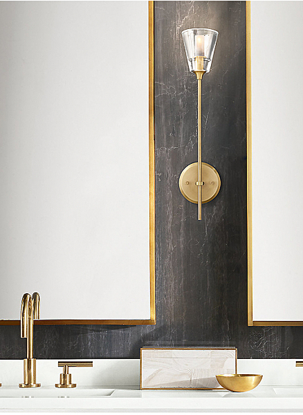 Настенное бра Torche De Verre 8614W/D gold