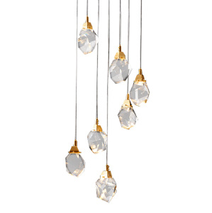 Светильник подвесной Crystal rock MD-020B-7 gold