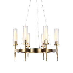 Подвесная люстра Alouette KM0936P-6 brass