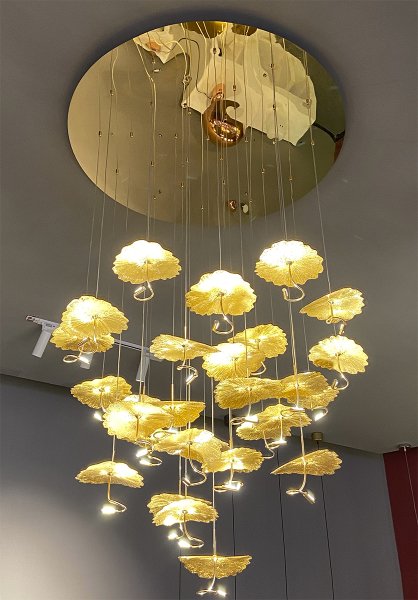 Светильник подвесной 8827 8827P/29 gold