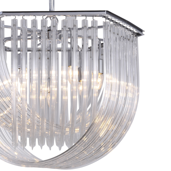 Подвесная люстра Murano Glass KR0116P-7L/A chrome