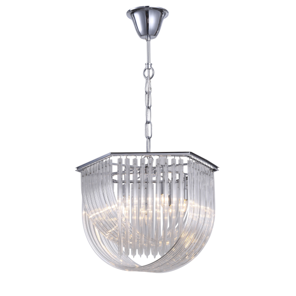 Подвесная люстра Murano Glass KR0116P-7L/A chrome