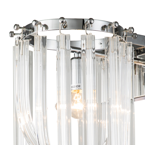 Настенное бра Murano Glass KR0116W-1B chrome