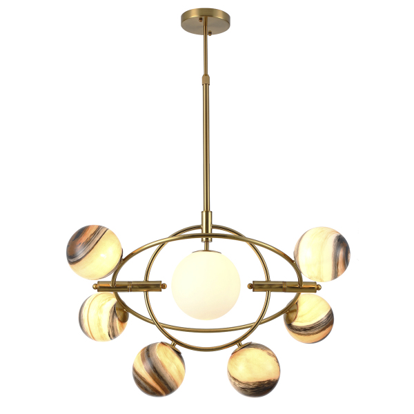 Люстра на штанге Planet KG1122P-7B brass