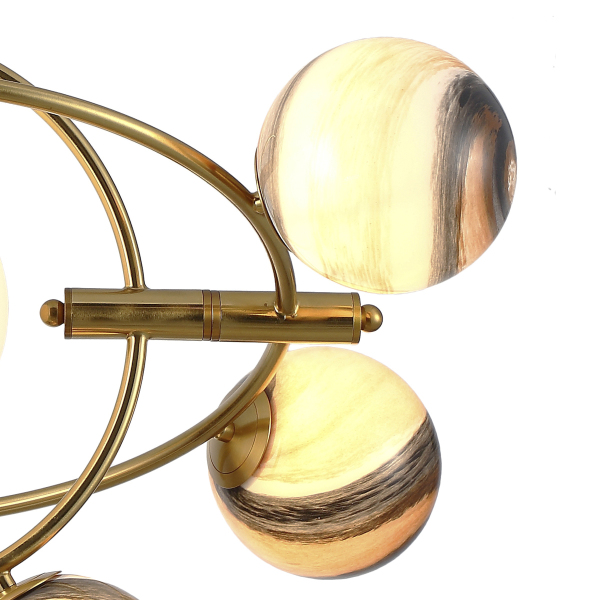 Люстра на штанге Planet KG1122P-7B brass