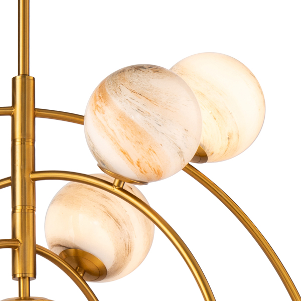 Люстра на штанге Planet KG1122P-13 brass