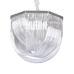 Подвесная люстра Murano Glass A001-554 L9 silver/clear