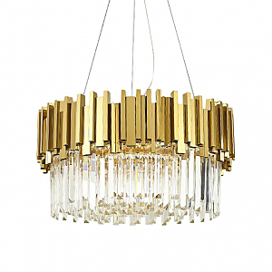 Подвесная люстра Barclay B007-580 L10 brass