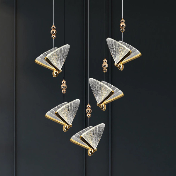 Светильник подвесной Butterfly OM8201008-5 rose gold