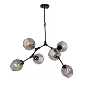 Подвесная люстра Bubble 7058/6 black/smoky