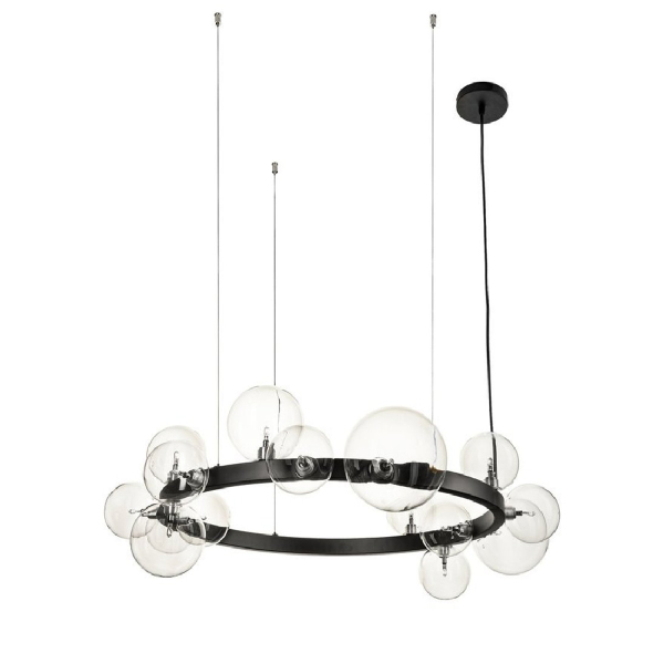 Подвесная люстра Art Deco Bubble 8828P/S black/clear