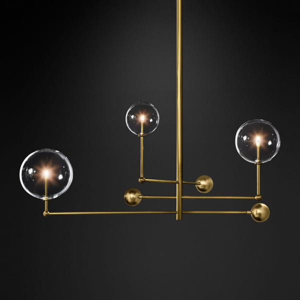 Люстра на штанге Globe Mobile KG0835P-3 brass