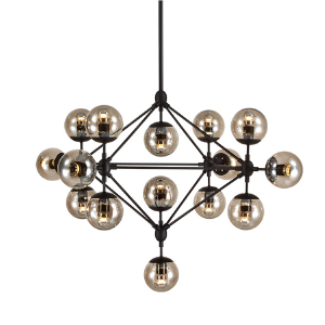 Потолочная люстра Modo 8916P/15 black/cognac