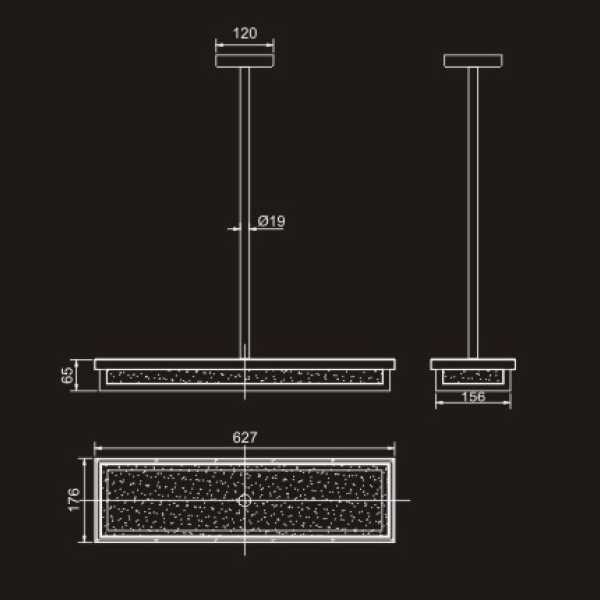 Люстра на штанге 98023 PR98023L-B dark bronze