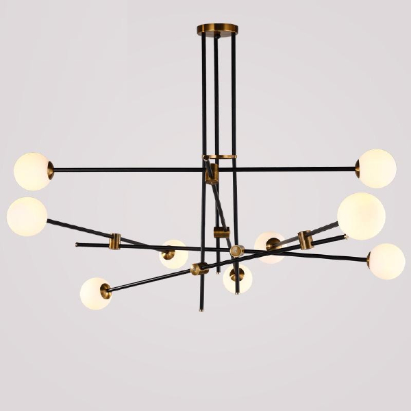 Потолочная люстра Bistro Globe 9389P/9 black/gold