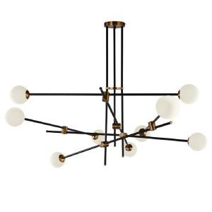 Потолочная люстра Bistro Globe 9389P/9 black/gold