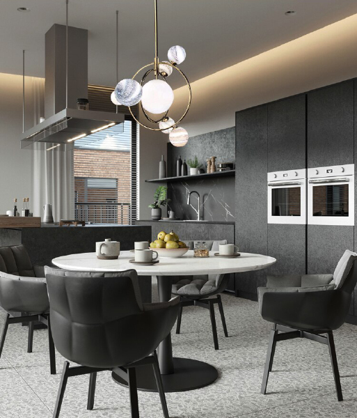 Люстра на штанге Planet KG1122P-7 brass
