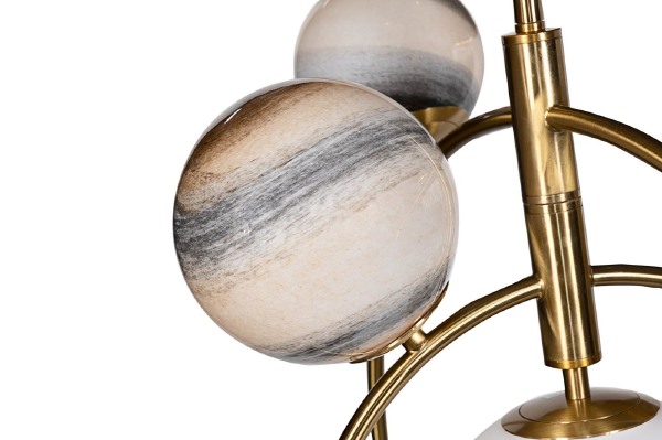 Люстра на штанге Planet KG1122P-7 brass