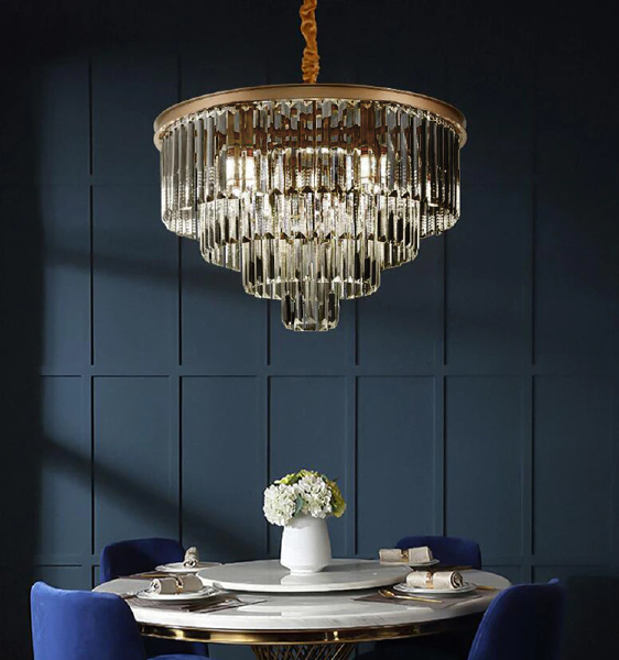 Подвесная люстра 1920s Odeon 9513P/600R gold/smoky