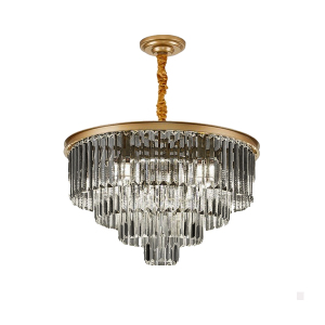Подвесная люстра 1920s Odeon 9513P/600R gold/smoky