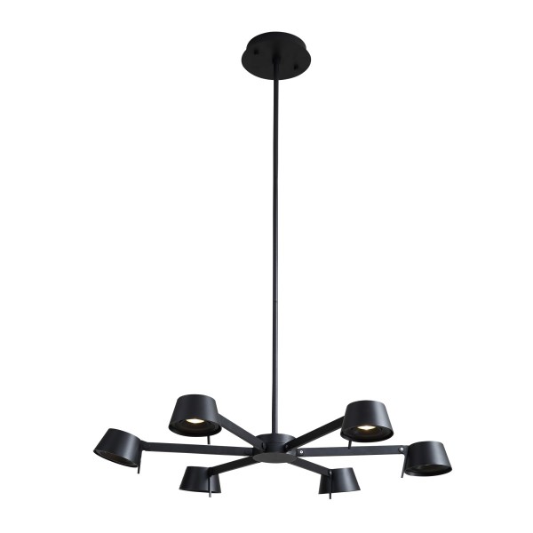 Люстра на штанге 0214 P0214-6A black