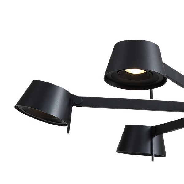 Люстра на штанге 0214 P0214-6A black