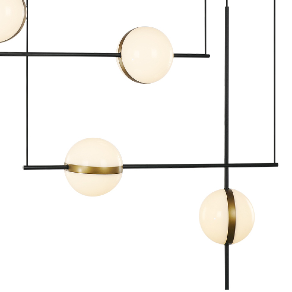 Светильник подвесной MD2062 MD2062-4B black/brass