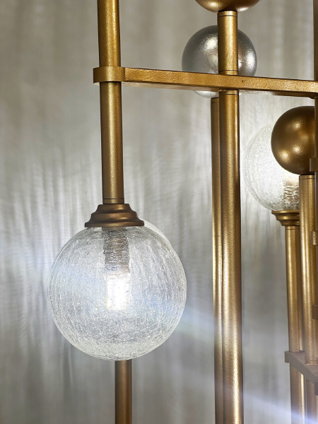 Люстра на штанге Fluxus P68084-12 gold