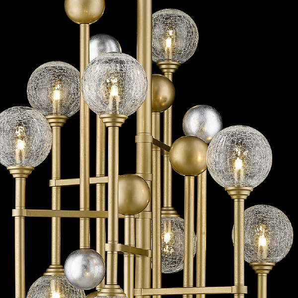 Люстра на штанге Fluxus P68084-12 gold