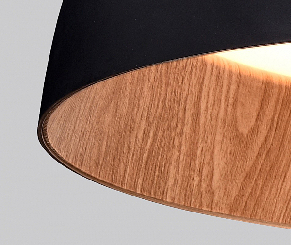 Светильник потолочный 020 C0207-500A black/wood