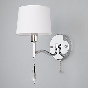 Настенное бра Madera 10127/1 хром/прозрачный хрусталь Strotskis (10093/1)