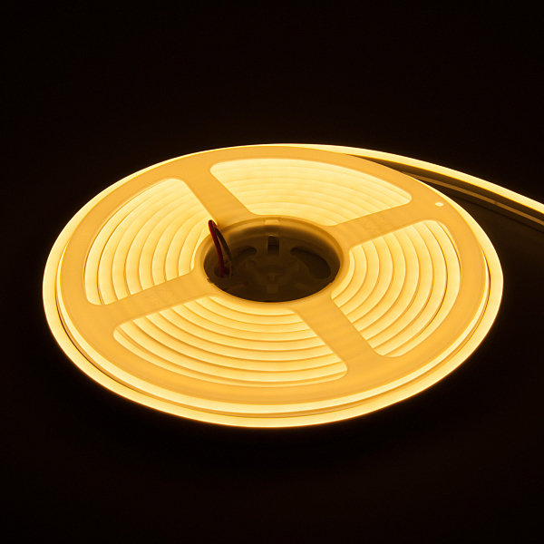 Светодиодный шнур Elektrostandard Гибкий неон 120Led 10W IP65 3300K с боковым свечением теплый белый, 5 м (24V 10W 120Led 2835 IP65)