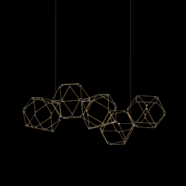 Подвесная люстра Lucciola MD18001068-5A matt gold