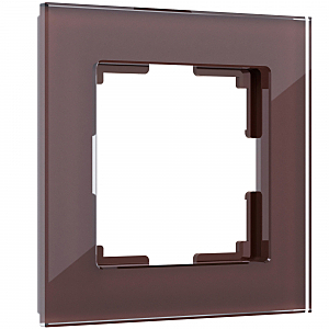 Рамка Werkel W0011118/ Рамка на 1 пост Favorit (мокко,стекло)