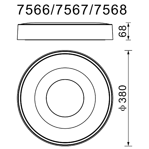 Светильник потолочный Coin 7567