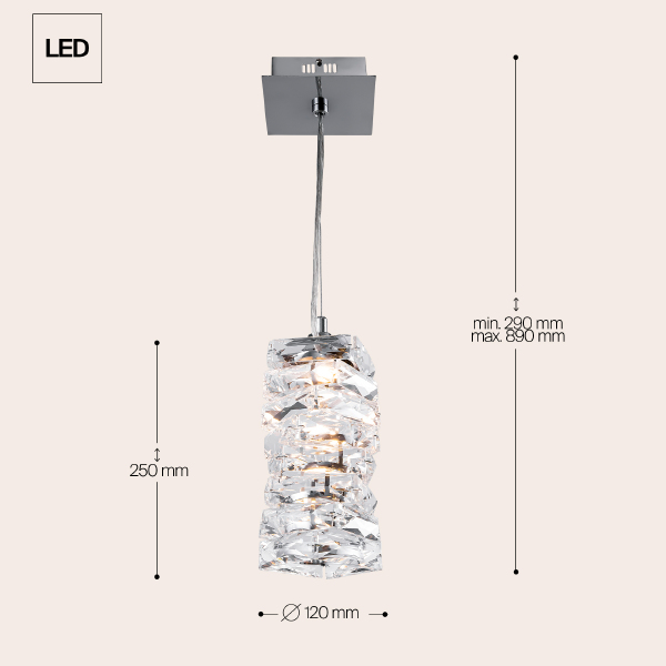 Светильник подвесной Coil MOD124PL-L3CH3K