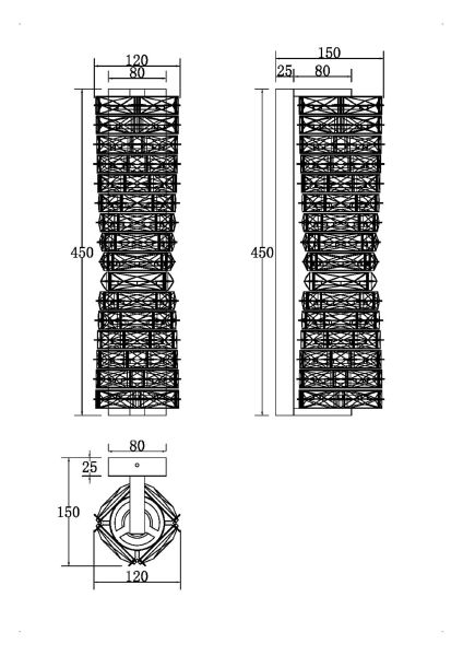 Настенный светильник Coil MOD125WL-L6CH3K