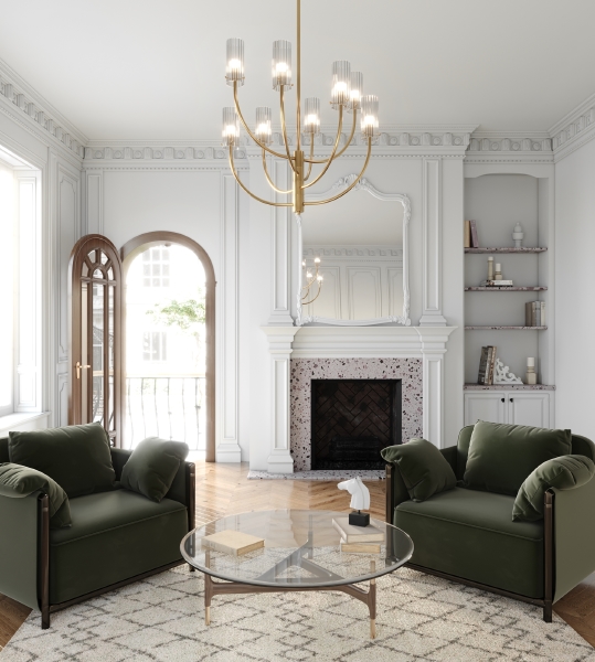 Люстра на штанге Arco MOD223PL-08BS