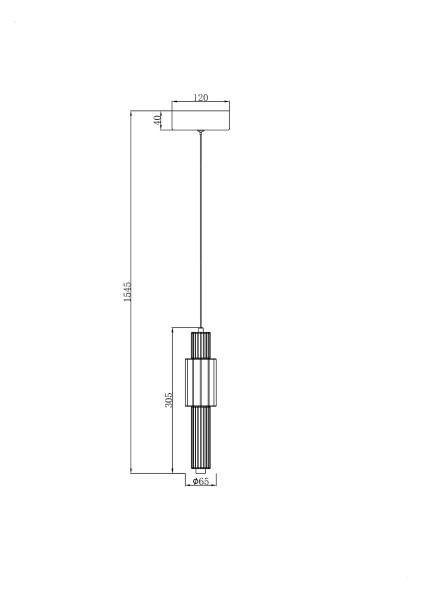 Светильник подвесной Verticale MOD308PL-L9BL3K