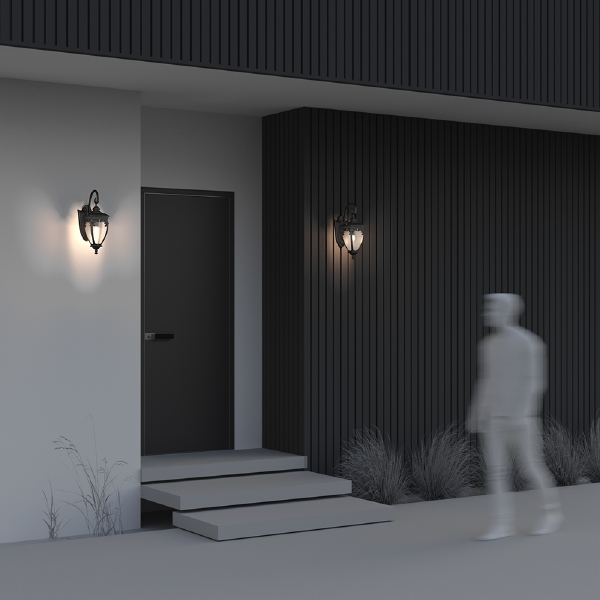 Уличный настенный светильник Fleur O414WL-01BZ