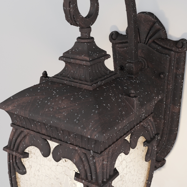 Уличный настенный светильник Fleur O414WL-01BZ